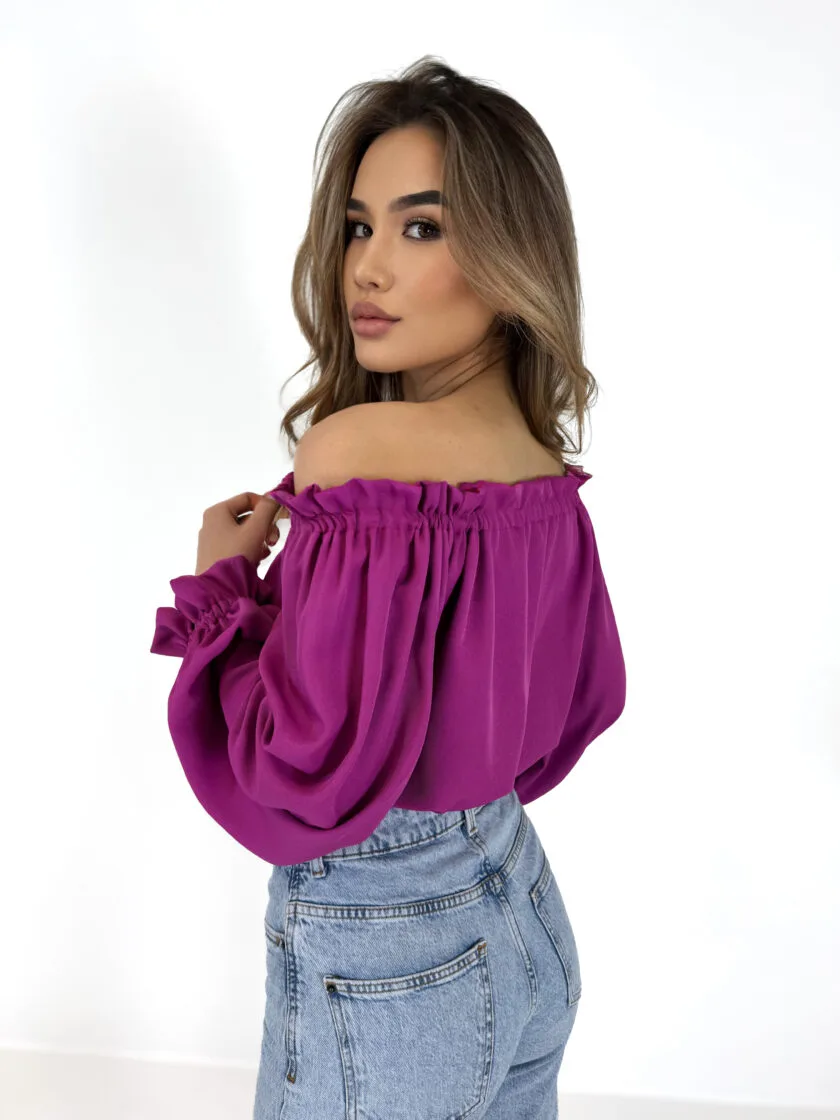 bluzka hiszpanka fuksja mari uni