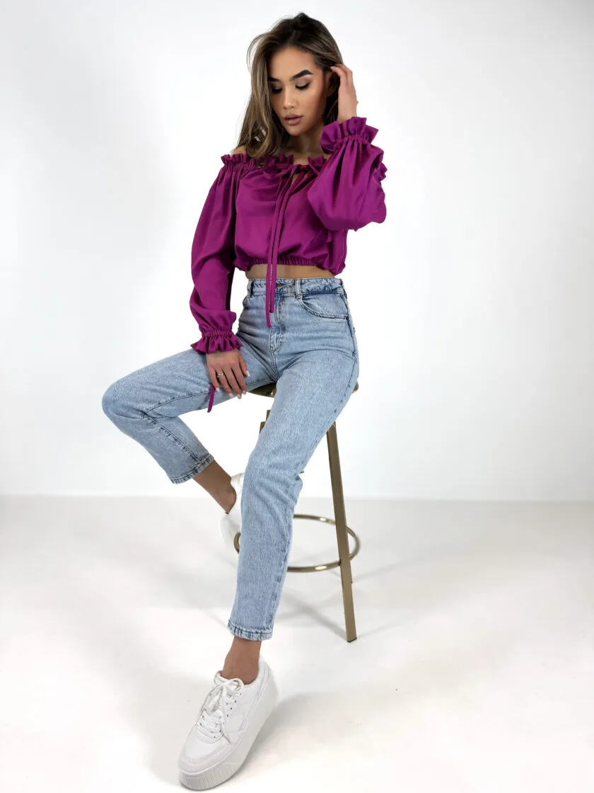 bluzka hiszpanka fuksja mari uni