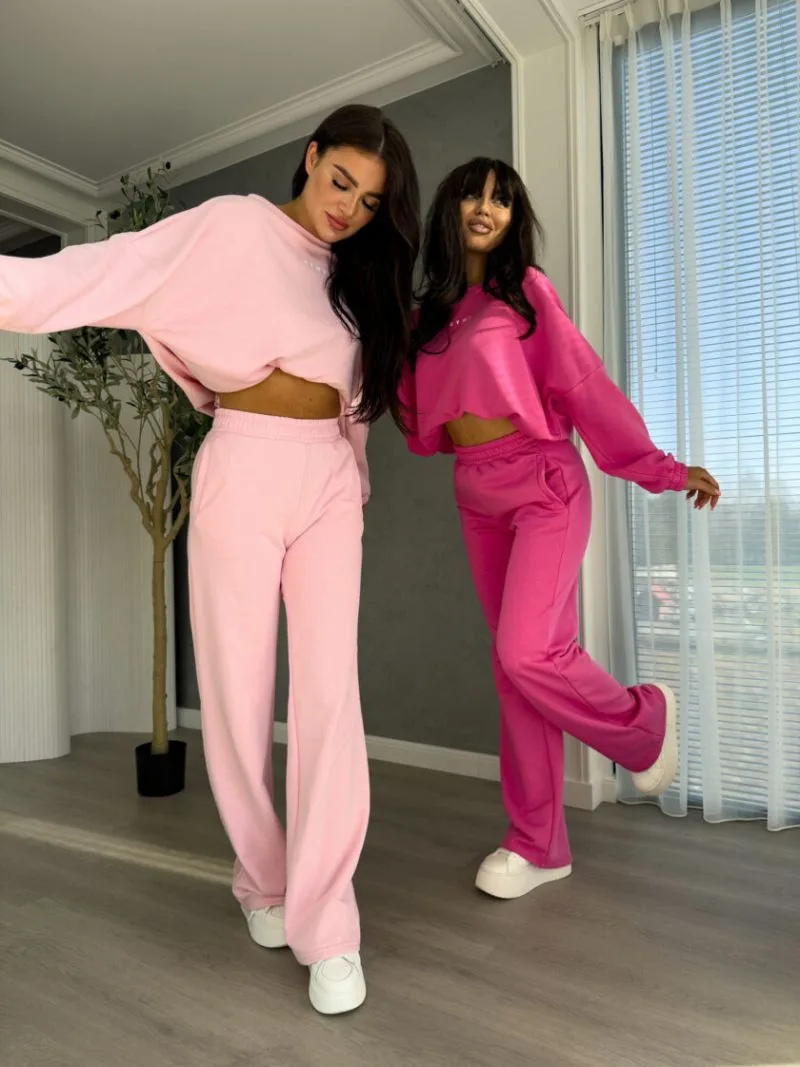 komplet dresowy różowy sydney