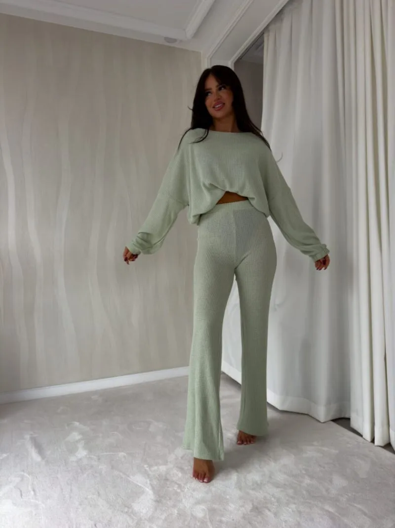 komplet dzianinowy angel mięta