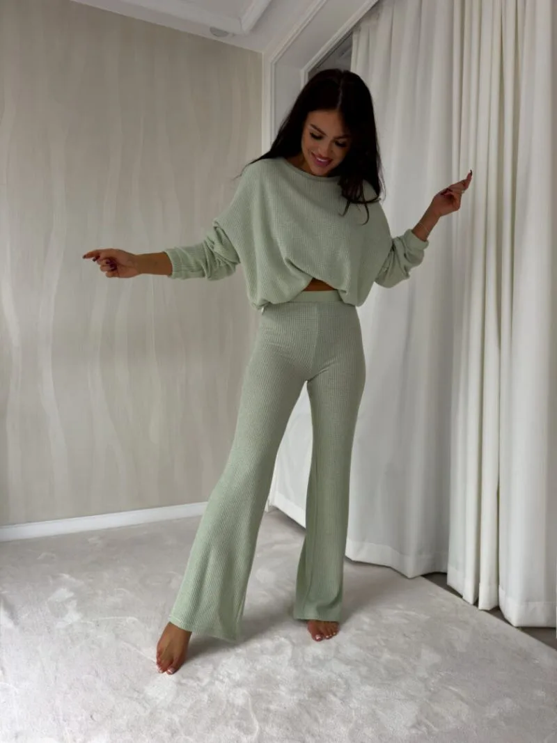 komplet dzianinowy angel mięta