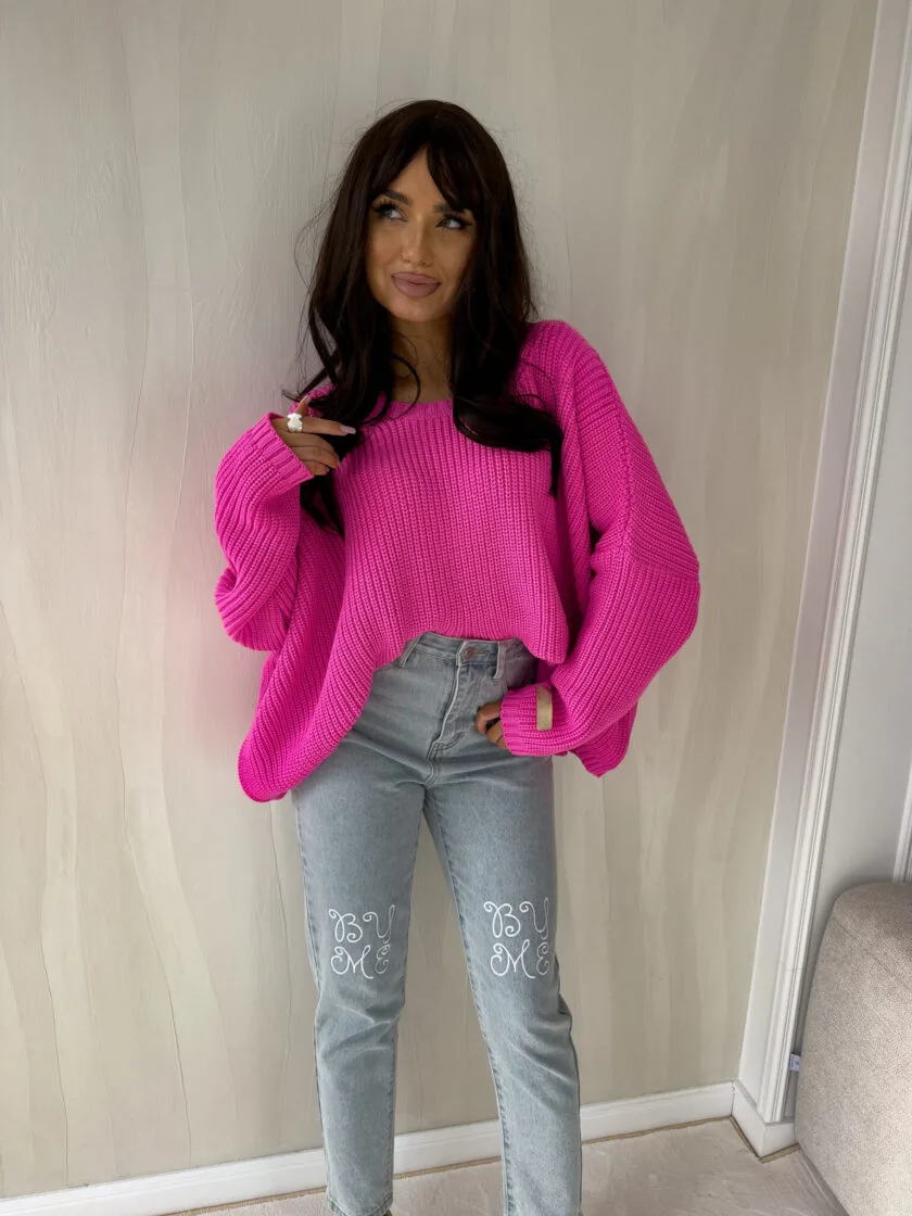 sweter zarra barbi róż