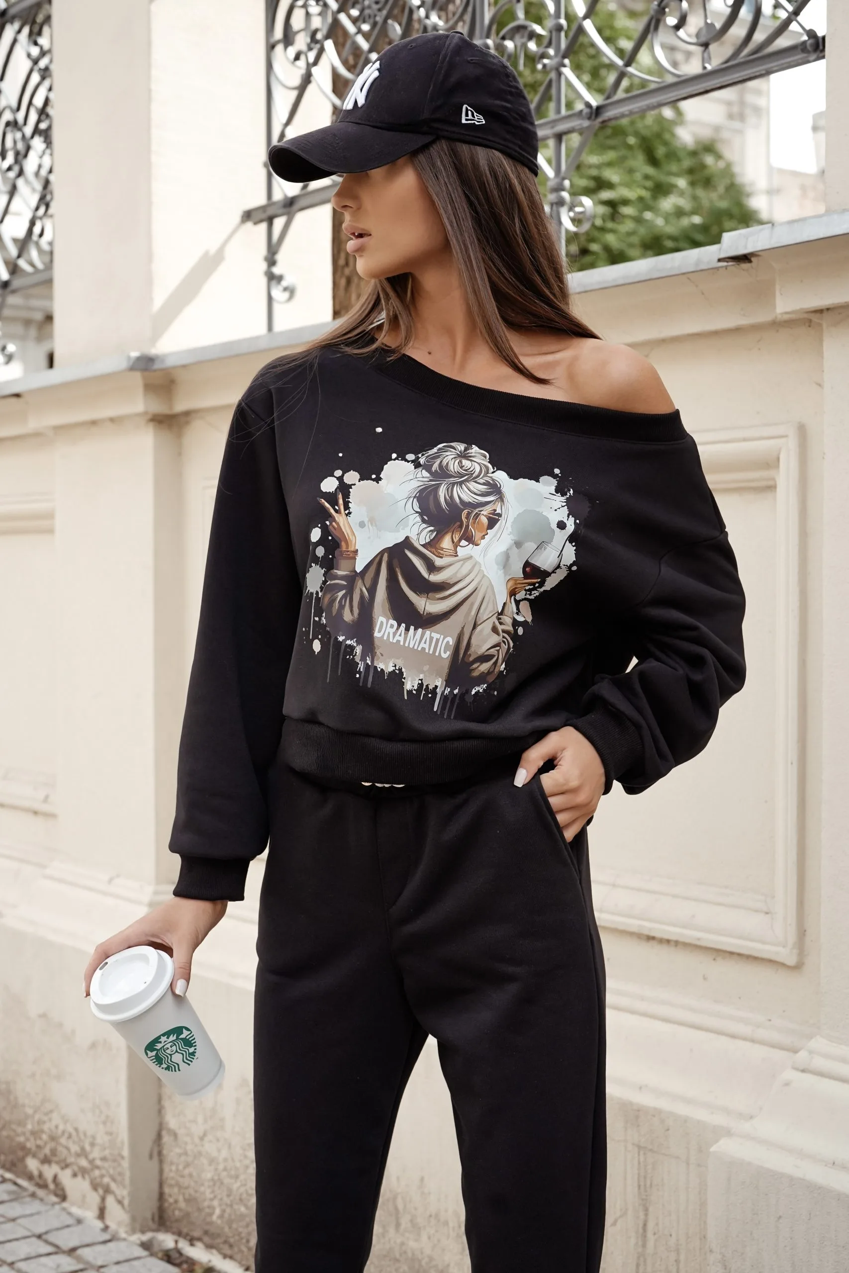 bluza z nadrukiem mmk emma dramatic