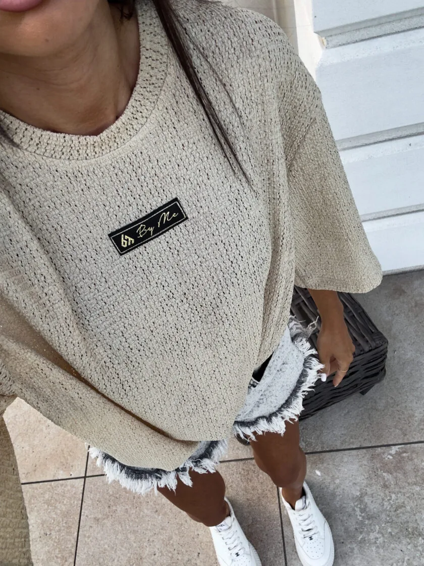 bluzka by me marmaris waves beżowa