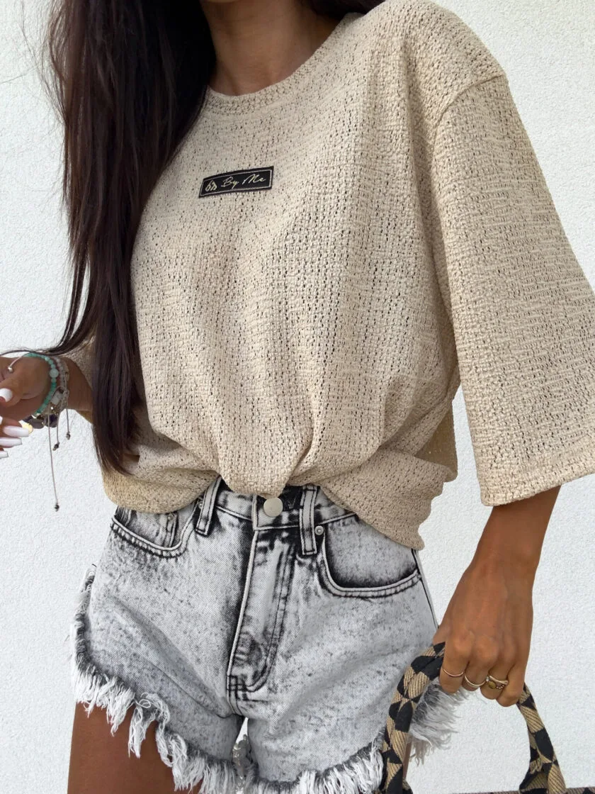 bluzka by me marmaris waves beżowa