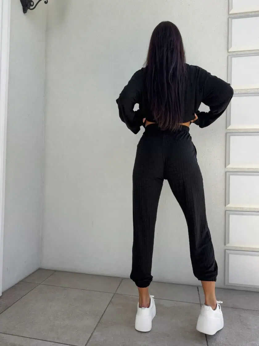 komplet dresowy czarny artemis