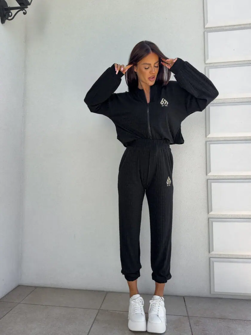 komplet dresowy czarny artemis