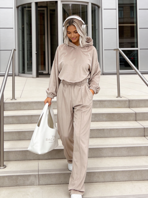 komplet damski welurowy