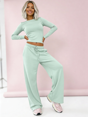 komplet dresowy pistacjowy