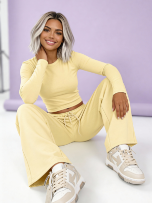 komplet dresowy żółty