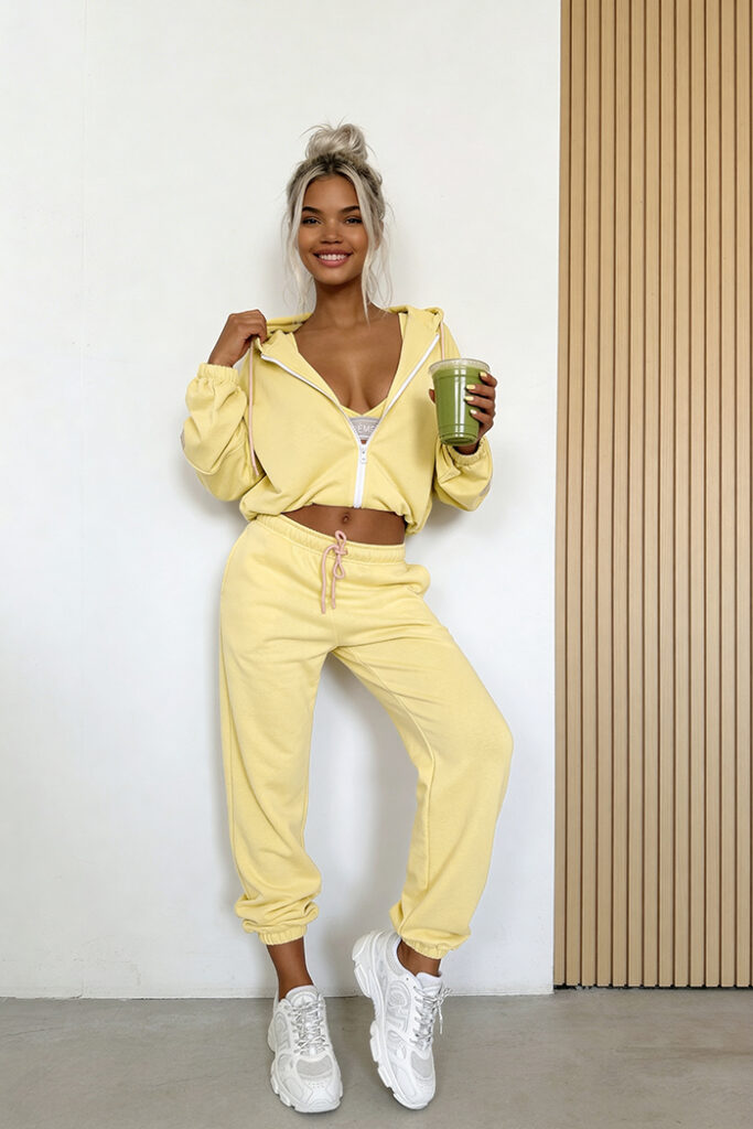 dres damski żółty