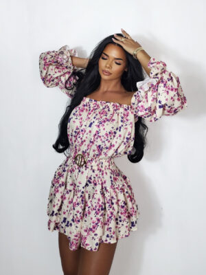 sukienka hiszpanka w kwiaty